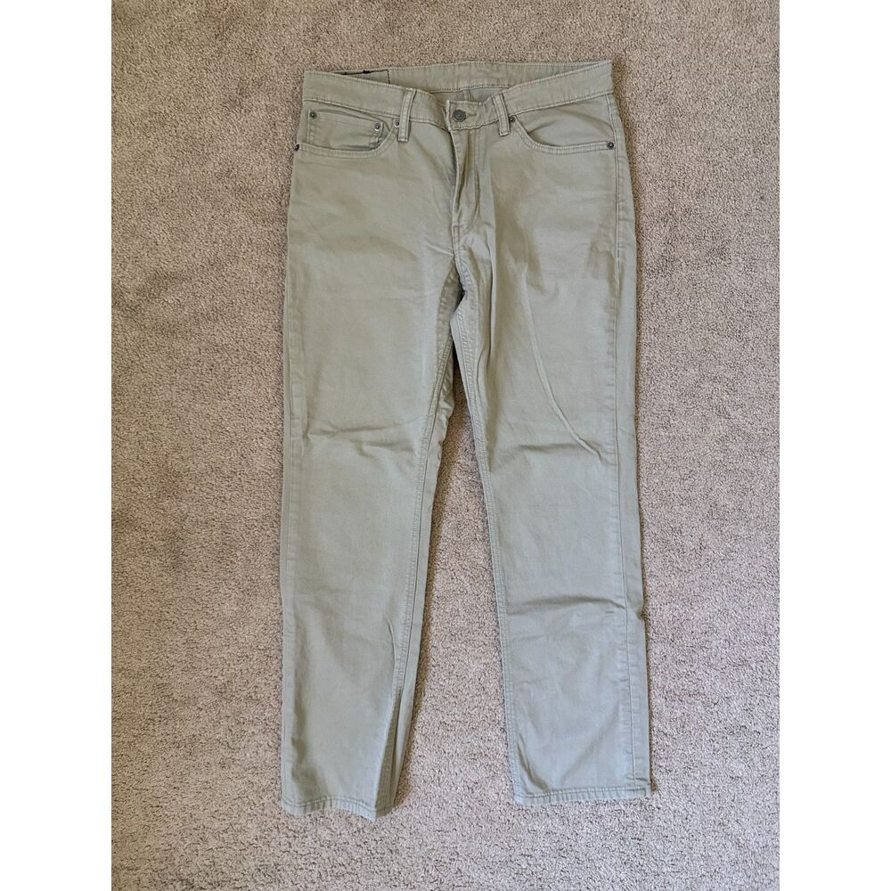 Levi’s 511 Slim Fit Men’s Khaki Pants W34 L30 Stretch Cotton Beige